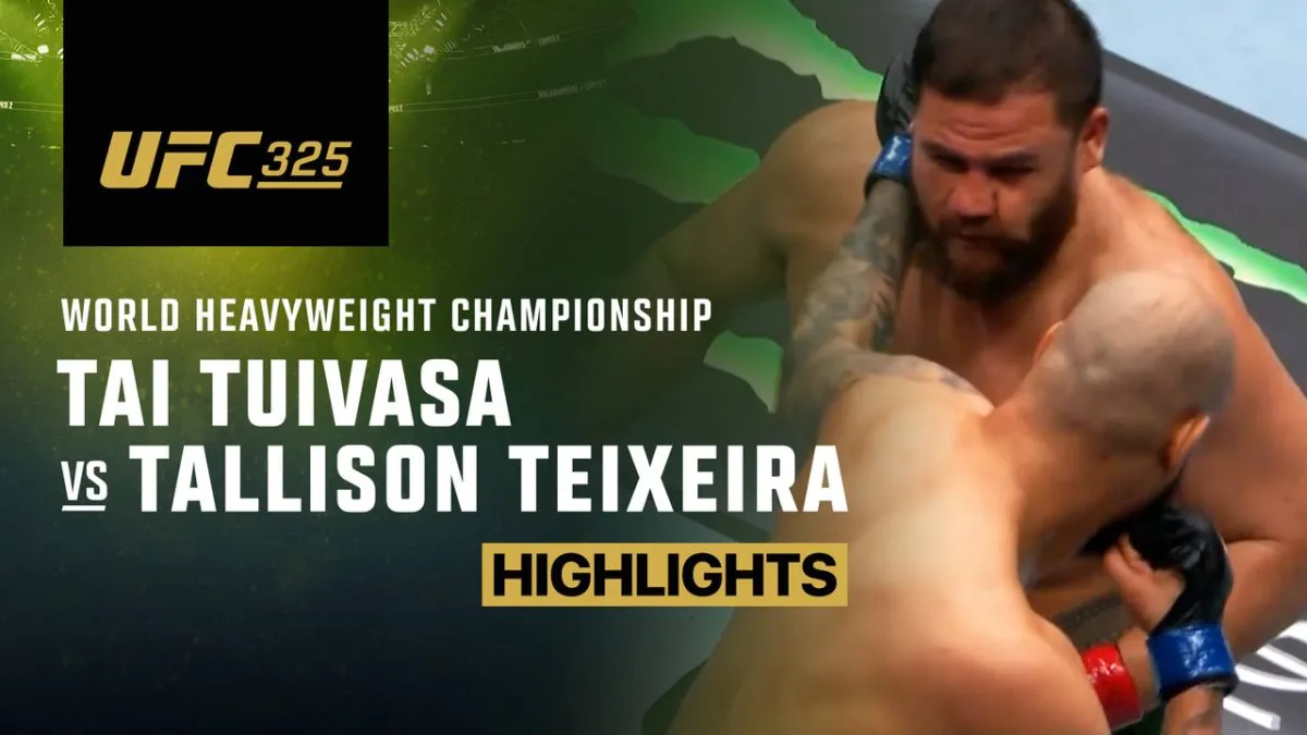 Sorotan Pertarungan Tai Tuivasa vs Tallison Teixeira di UFC 2026