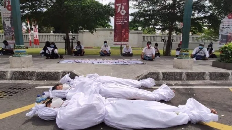 Aksi Unik Forum Warga Yogyakarta Terkait Akses Bantuan Sosial