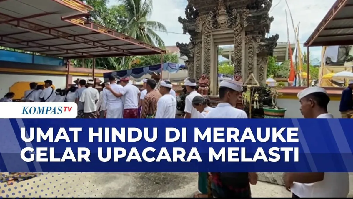 Upacara Melasti Umat Hindu di Merauke Menyambut Hari Raya Nyepi