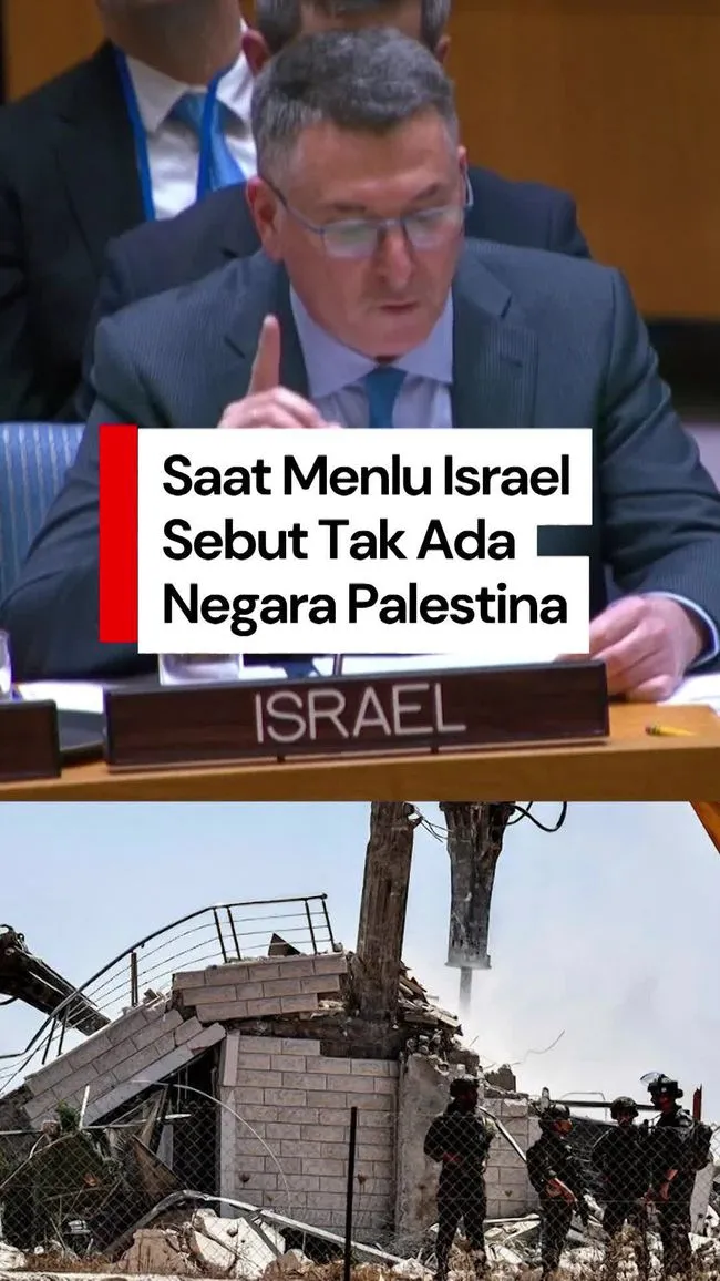 Menlu Israel Tegaskan Tidak Ada Negara Palestina di Sidang PBB