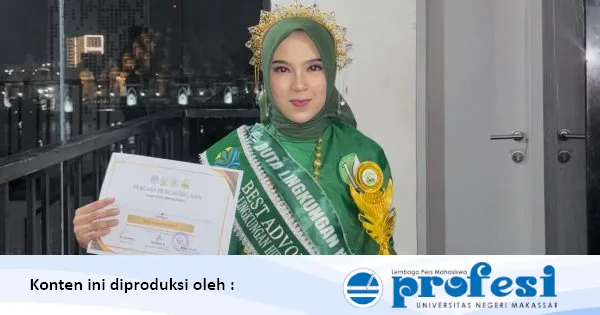 Ummi Kaltsum Mahasiswi UNM Terpilih sebagai Best Advokasi Duta Lingkungan Hidup 2025