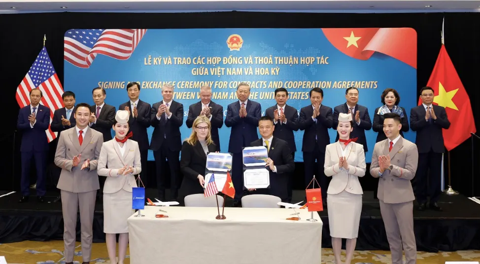 Maskapai Vietnam Tandatangani Perjanjian Pesawat Senilai 28 Miliar Dolar di AS