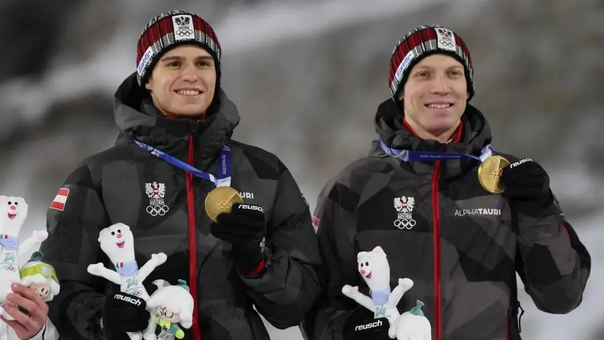Austria Raih Emas Pertama Super Team Ski Jumping di Olimpiade 2026