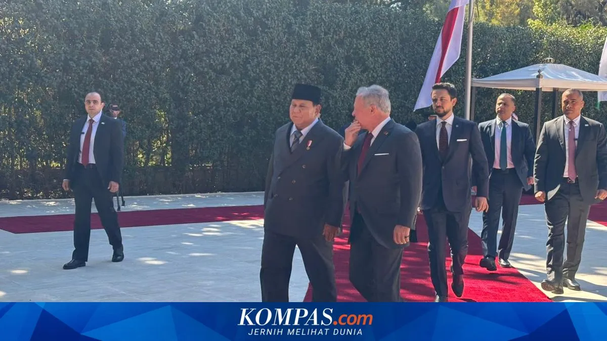 Presiden Prabowo Disambut Raja Yordania di Istana Basman