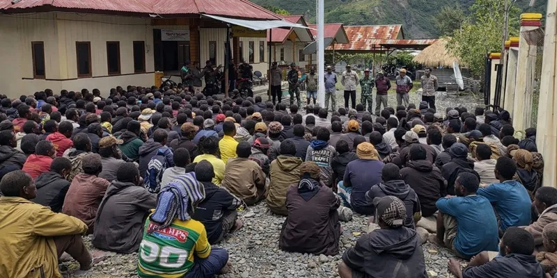 Aksi Damai Perwakilan 20 Kampung di Puncak Jaya Berlangsung Tertib