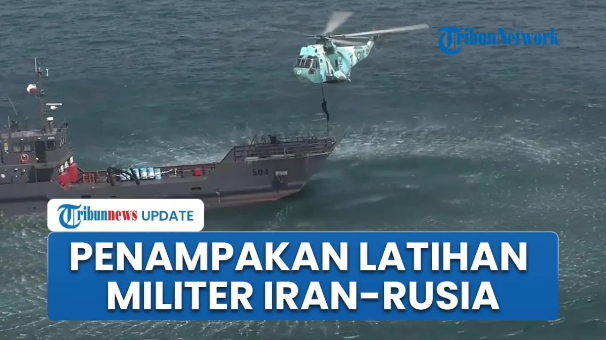 Latihan Militer Gabungan Iran dan Rusia di Laut Oman di Tengah Ancaman AS