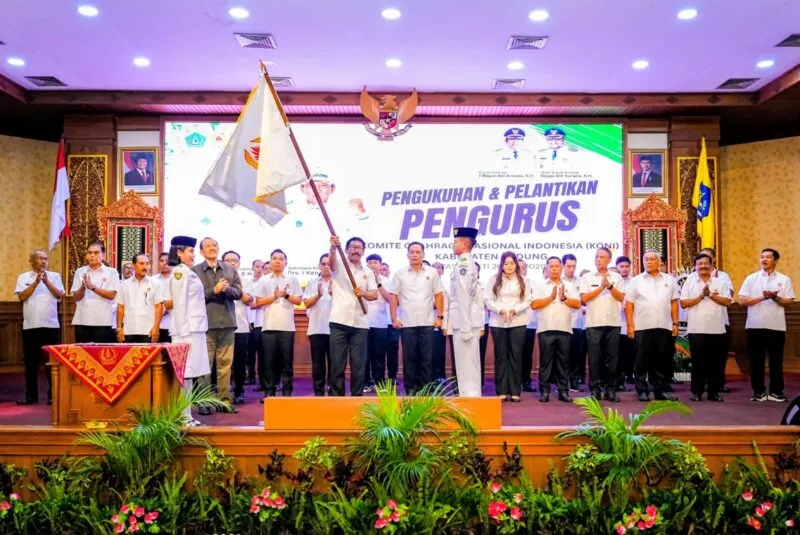Pengurus KONI Badung Dilantik, Bupati Tekankan Pembinaan Atlet Usia Dini