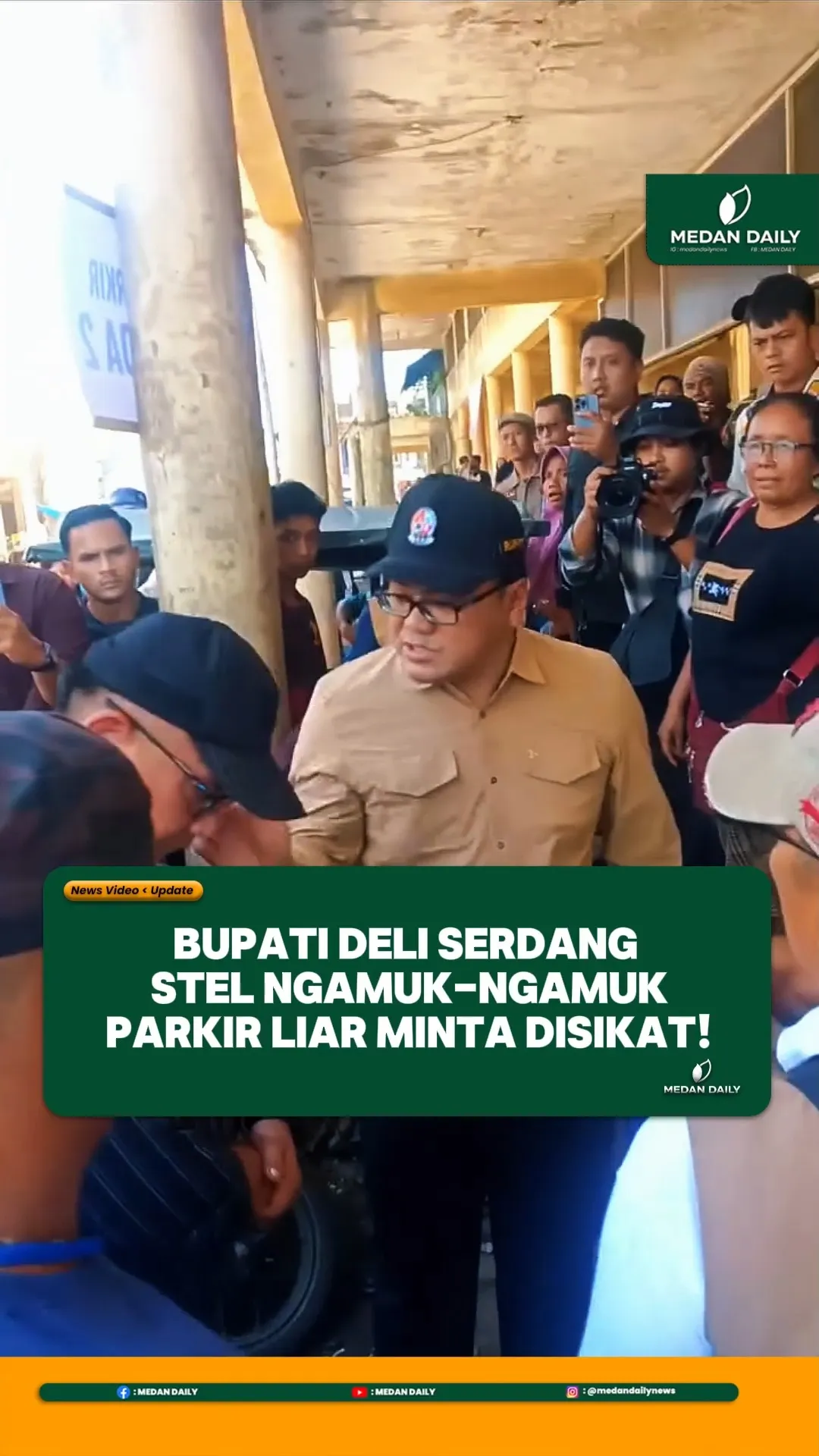 Bupati Deli Serdang Tegaskan Parkir Gratis di Pasar Induk Bakaran Batu