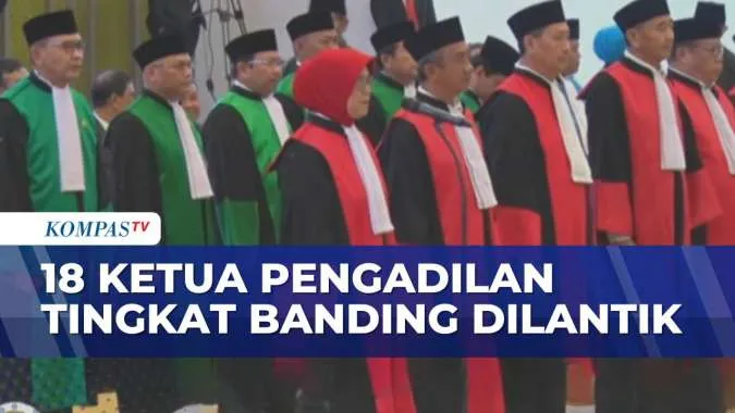 Ketua MA Lantik 18 Ketua Pengadilan Banding, Tekankan Tiga Nilai Penting