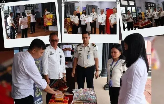 Penyerahan Produk UMKM WBP Lapas Gunungsitoli di Kantor Imigrasi Nias