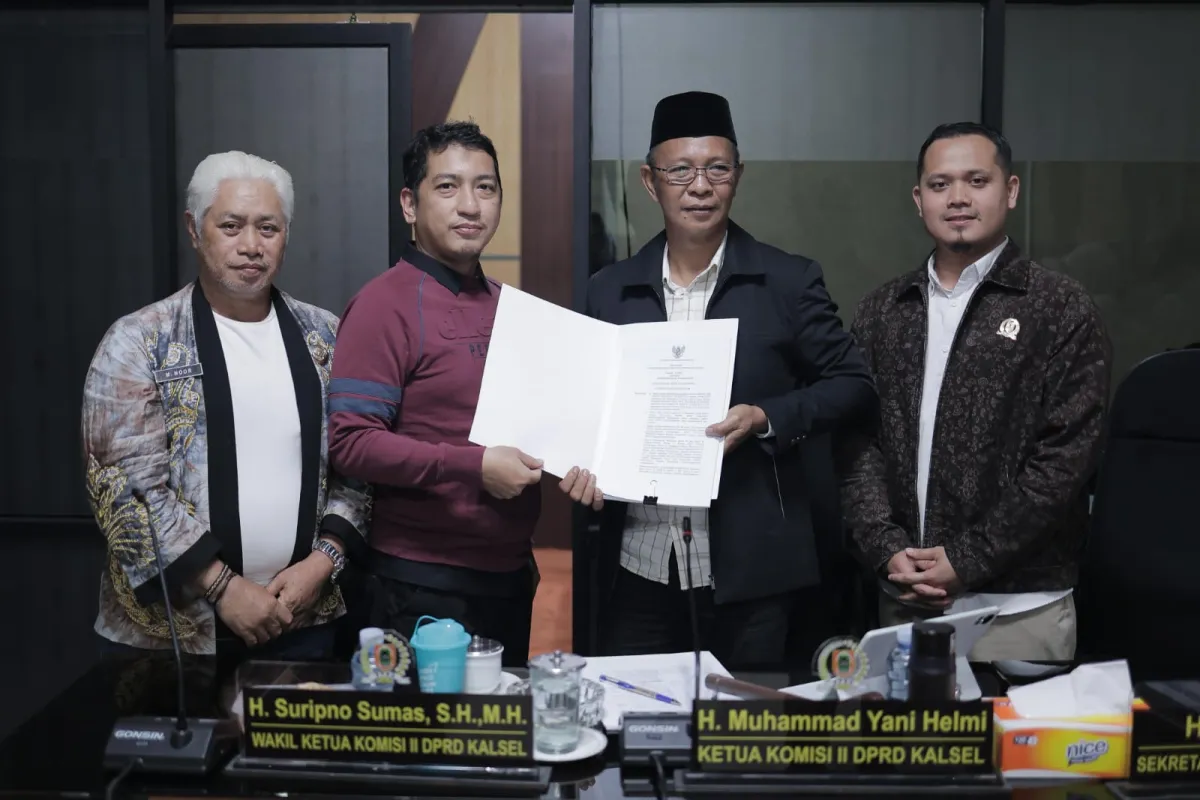 DPRD Kalsel Selesaikan Finalisasi Raperda Penyelenggaraan Perdagangan