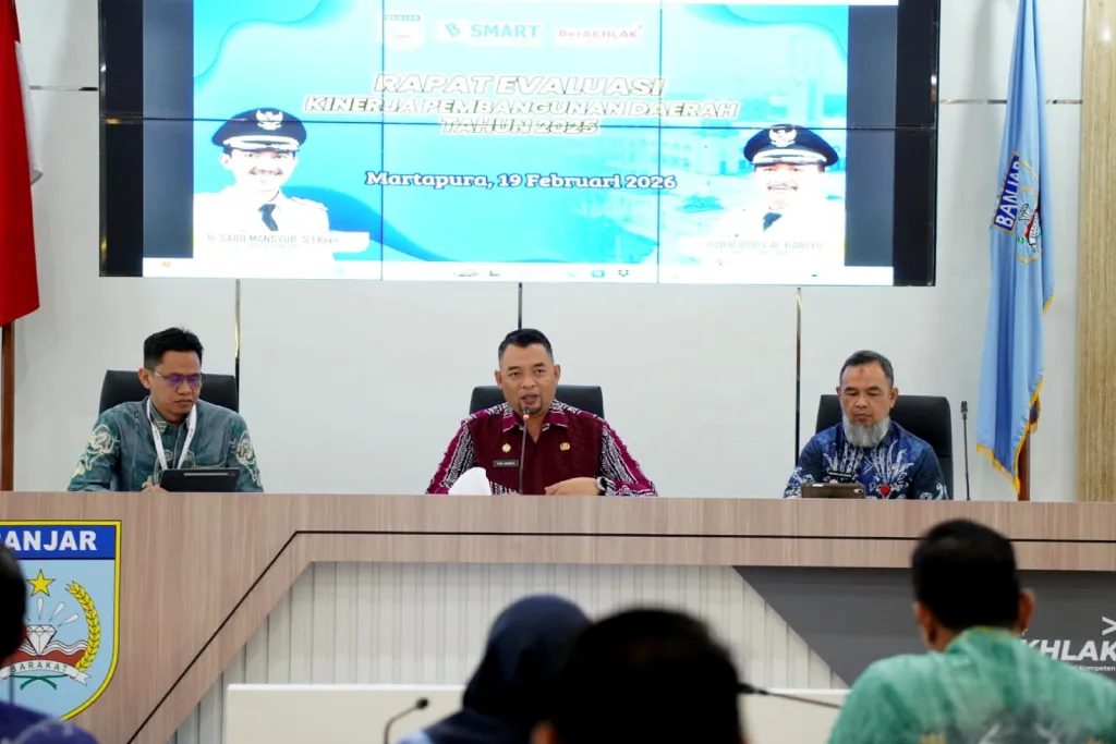 Evaluasi Rutin Pembangunan Daerah TA 2025 di Kabupaten Banjar