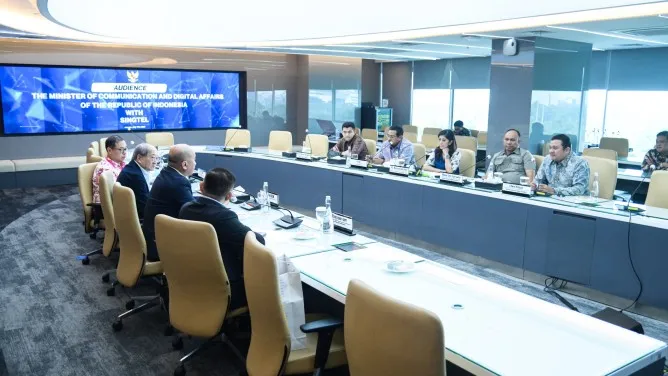Meutya Hafid Jajaki Kemitraan Digital dengan Singtel untuk Perkuat Ekosistem Regional