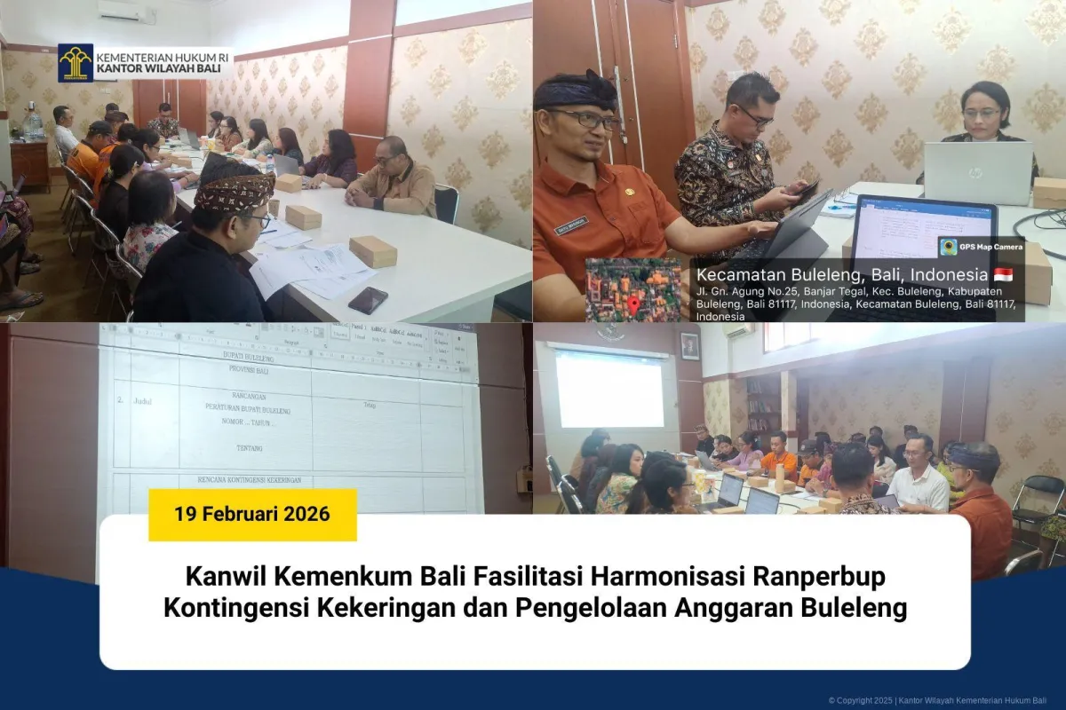 Harmonisasi Rancangan Peraturan Bupati Buleleng untuk Pengelolaan Kekeringan dan Anggaran