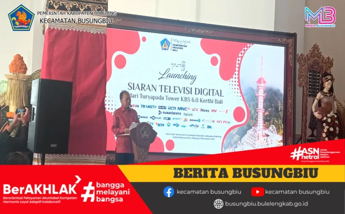 Gubernur Bali Resmikan Siaran Televisi Digital dari Turyapada Tower