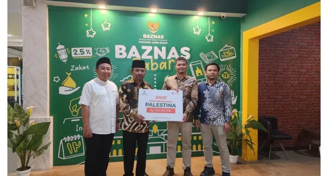 BAZNAS Jabar Terima Donasi Rp723 Juta untuk Palestina dan Sumatera