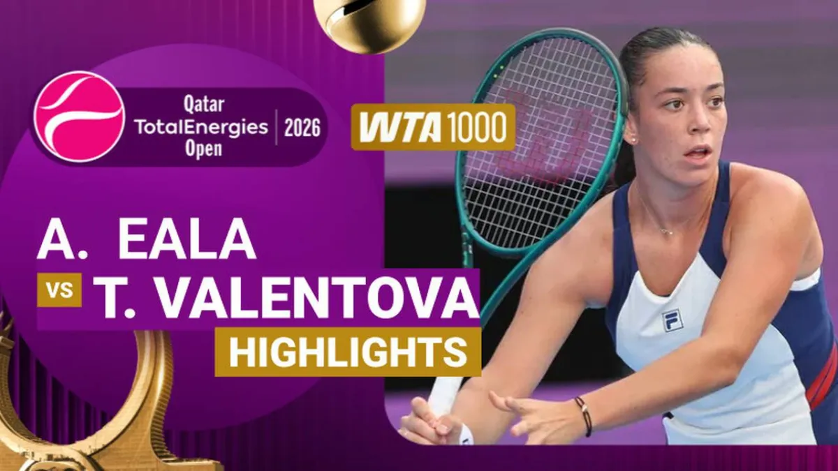 Sorotan Pertandingan Eala vs Valentova di Qatar TotalEnergies Open 2026