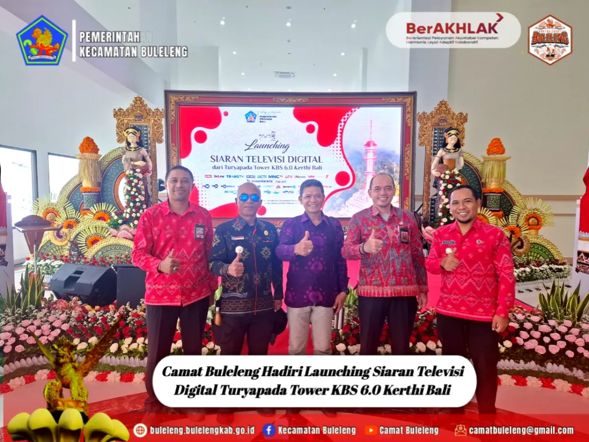 Camat Buleleng Hadiri Peresmian Siaran Televisi Digital Turyapada Tower