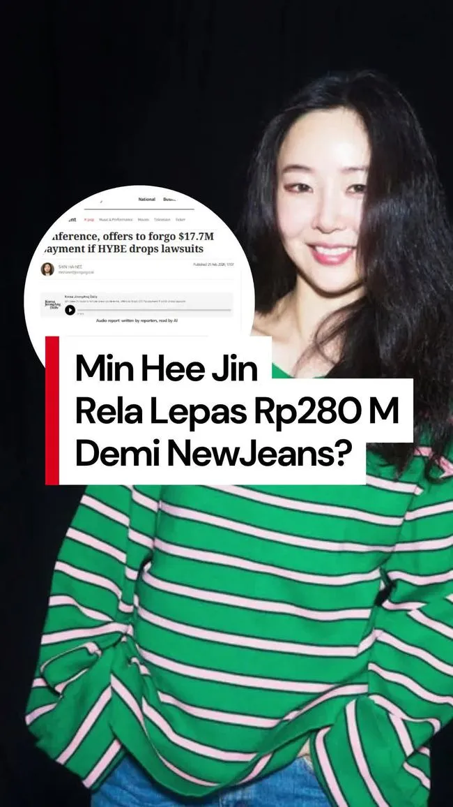 Min Hee Jin Tawarkan USD 18 Juta untuk Batalkan Gugatan dari HYBE
