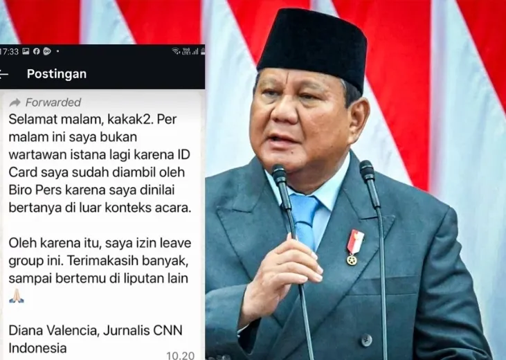 Pencabutan Kartu Liputan Wartawan CNN Usai Pertanyaan Soal MBG kepada Prabowo Menuai Sorotan