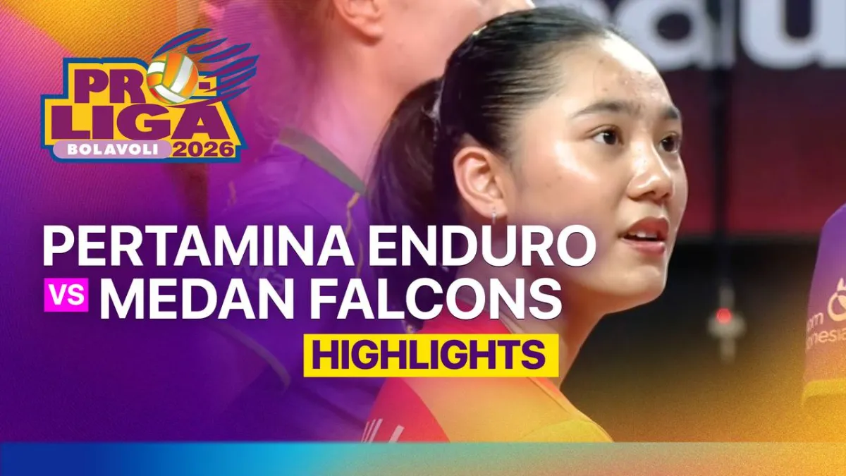 Highlight Pertandingan Jakarta Pertamina Enduro vs Medan Falcons di Proliga 2026