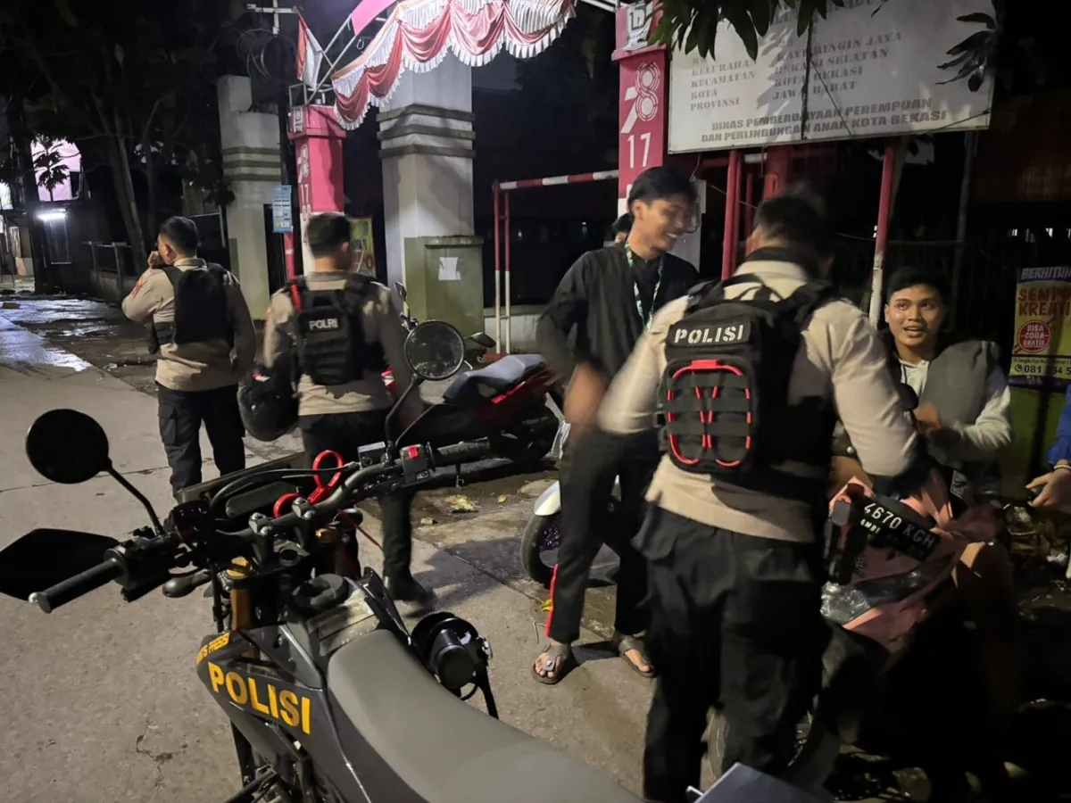 Patroli Polres Bekasi Tingkatkan Keamanan dengan Operasi Anti Tawuran