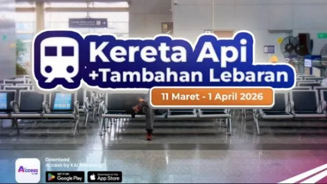 Penjualan Tiket Kereta Api Tambahan untuk Lebaran 2026 Dimulai 11 Februari
