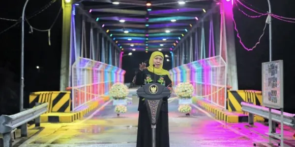 Peresmian Jembatan Bubak oleh Gubernur Khofifah Tingkatkan Akses Ekonomi di Mojokerto