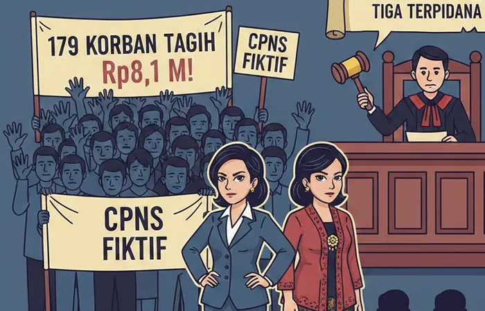 179 Korban CPNS Fiktif Tagih Rp8,1 Miliar, Pengadilan Tegur Terpidana