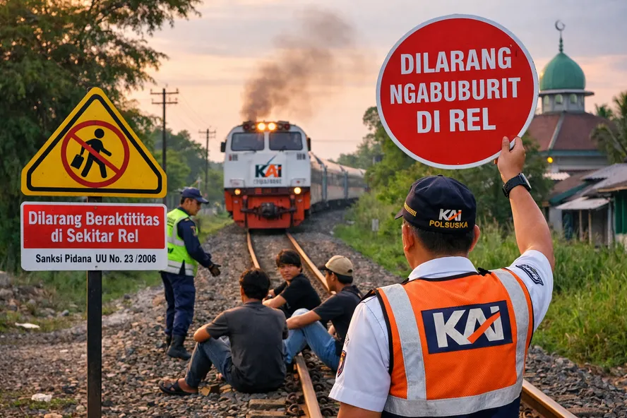 KAI Sumbar Larang Aktivitas di Jalur Rel Selama Ramadhan untuk Keamanan