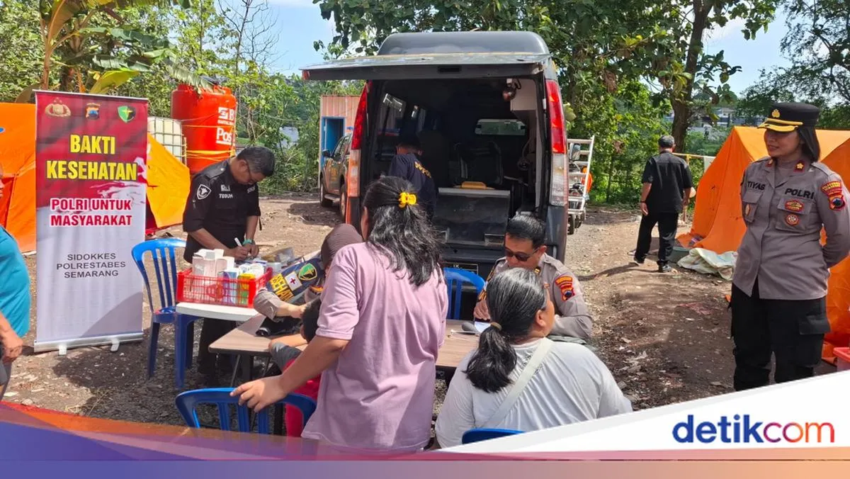 Polrestabes Semarang Selenggarakan Layanan Kesehatan Gratis untuk Korban Tanah Gerak