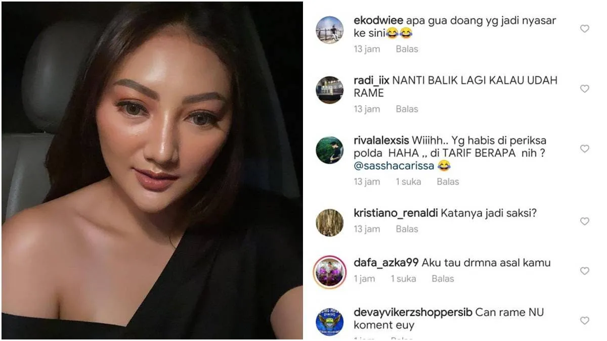 Sassha Carissa Diperiksa Polisi Terkait Kasus Prostitusi