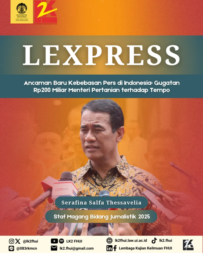 Gugatan Rp200 Miliar Menteri Pertanian Terhadap Majalah Tempo: Ancaman bagi Kebebasan Pers