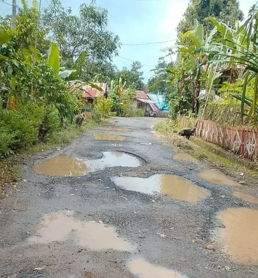 Kondisi Jalan Poros Desa Bontotangnga di Gowa Dibiarkan Rusak Sejak 2016, Warga Tuntut Tindakan Pemerintah