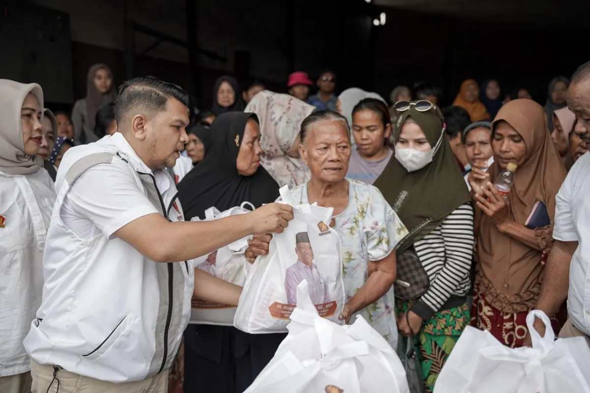 Partai Gerindra Gelar Bakti Sosial Rayakan HUT Ke-18 di Medan