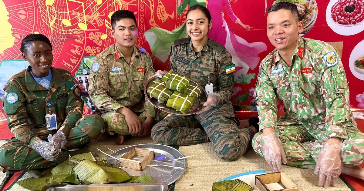 Prajurit Vietnam Rayakan Tahun Baru Imlek di Afrika dengan Semangat Perdamaian