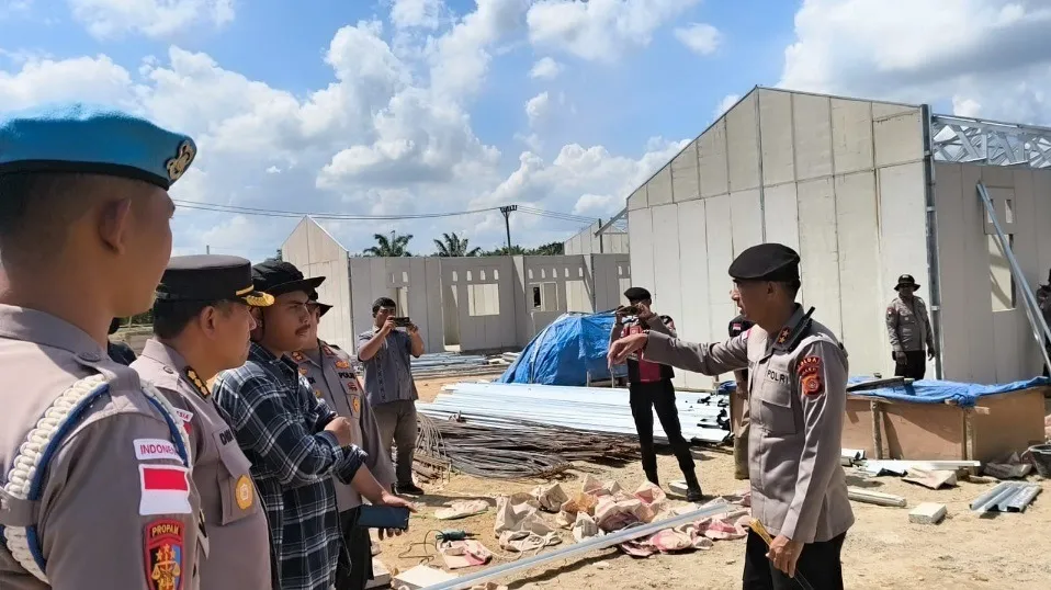 Kapolda Aceh Tinjau Pembangunan Hunian Tetap untuk Korban Banjir di Aceh Tamiang