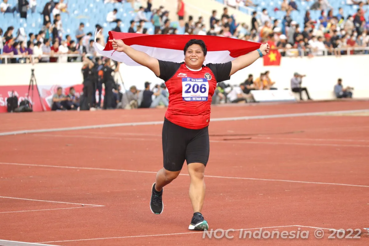 Eki Febri Raih Emas Pertama Atletik Indonesia di SEA Games 2021