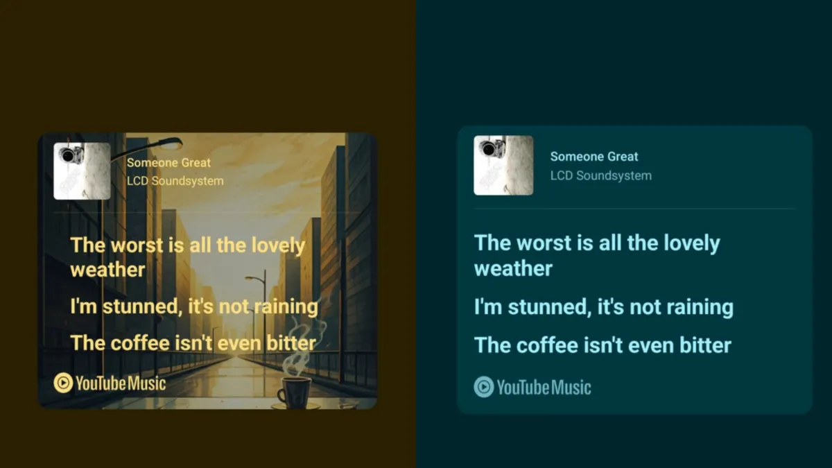 YouTube Music Perbarui Fitur Berbagi Lirik dengan Latar Belakang Gambar AI
