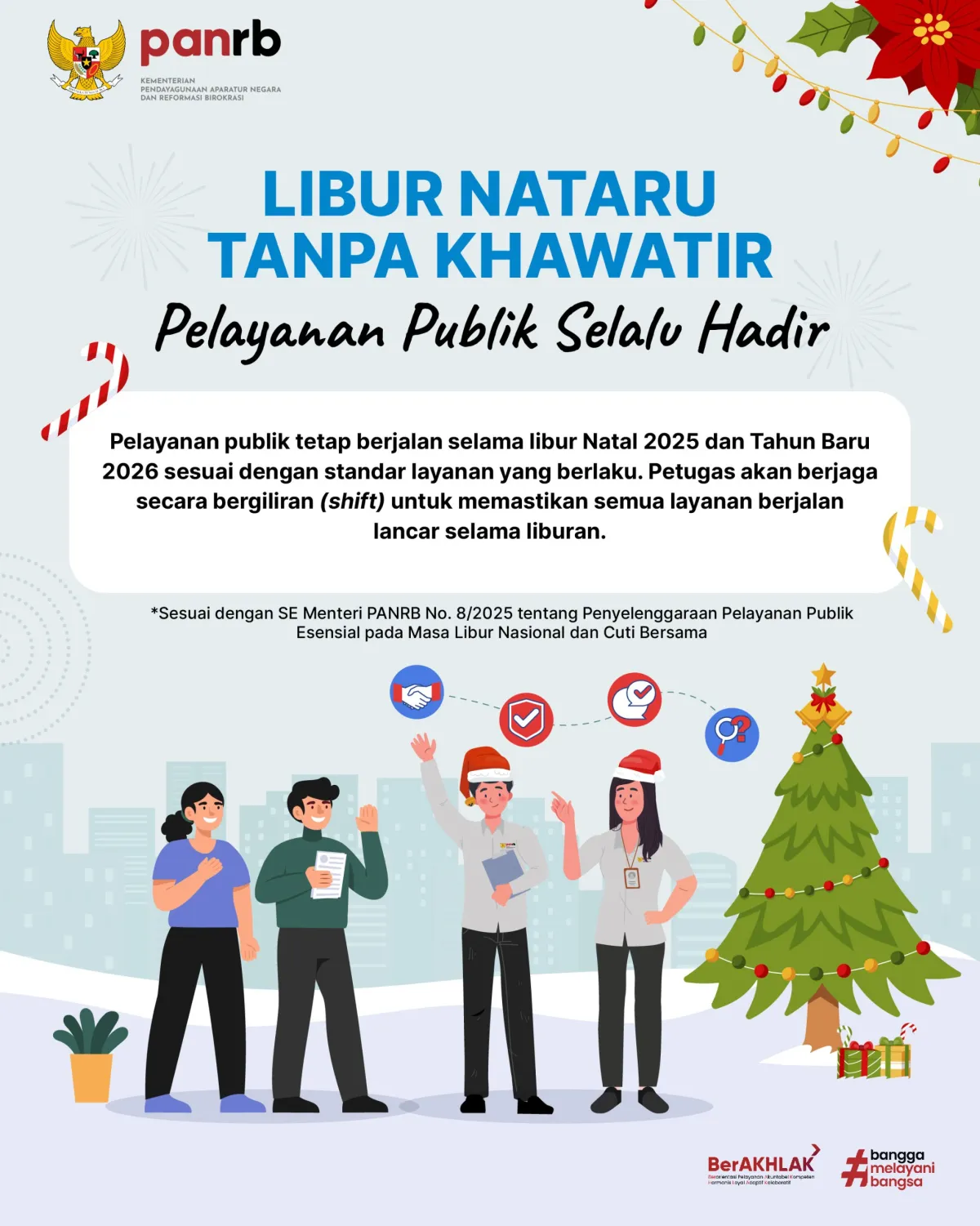 Pelayanan Publik Esensial Tetap Berjalan Selama Libur Nataru
