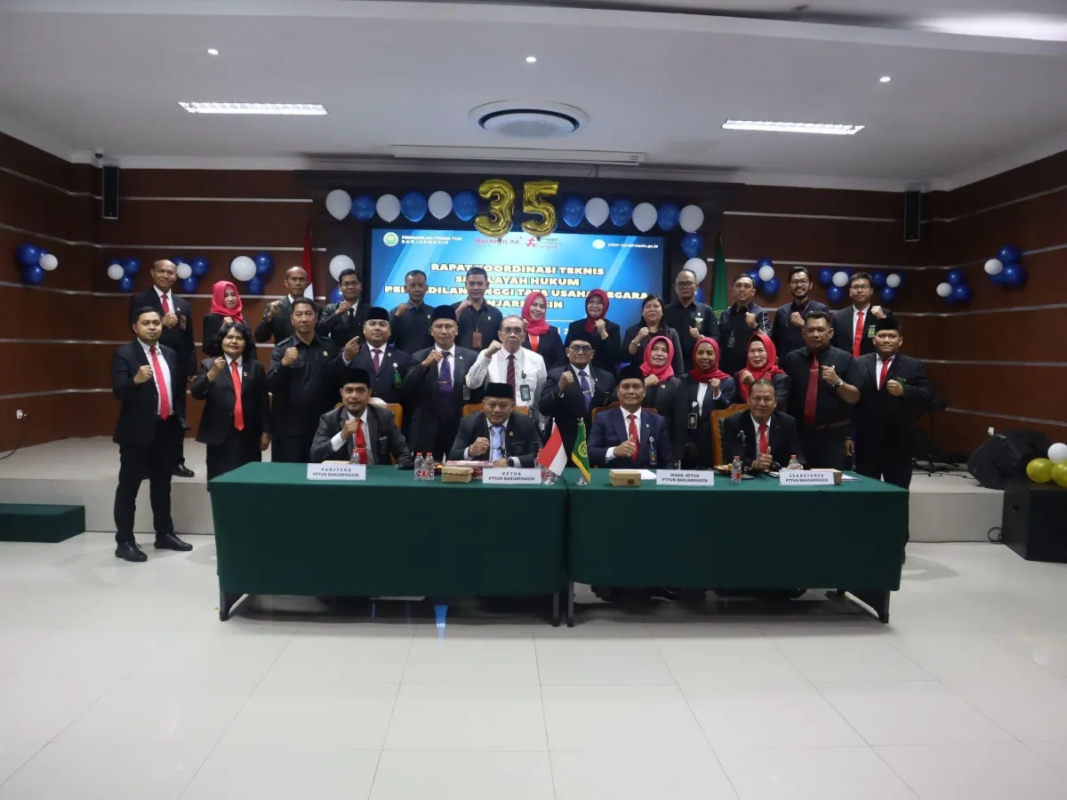 Pengadilan Tinggi Tata Usaha Negara Banjarmasin Apresiasi Capaian Kinerja Se-Wilayah Kalimantan