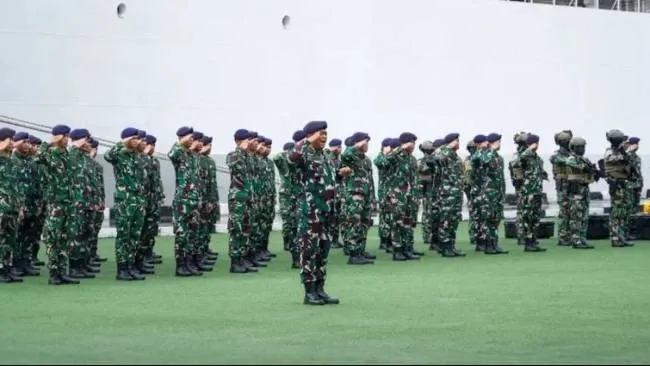 TNI AL Gelar Apel Pasukan untuk Misi Kemanusiaan