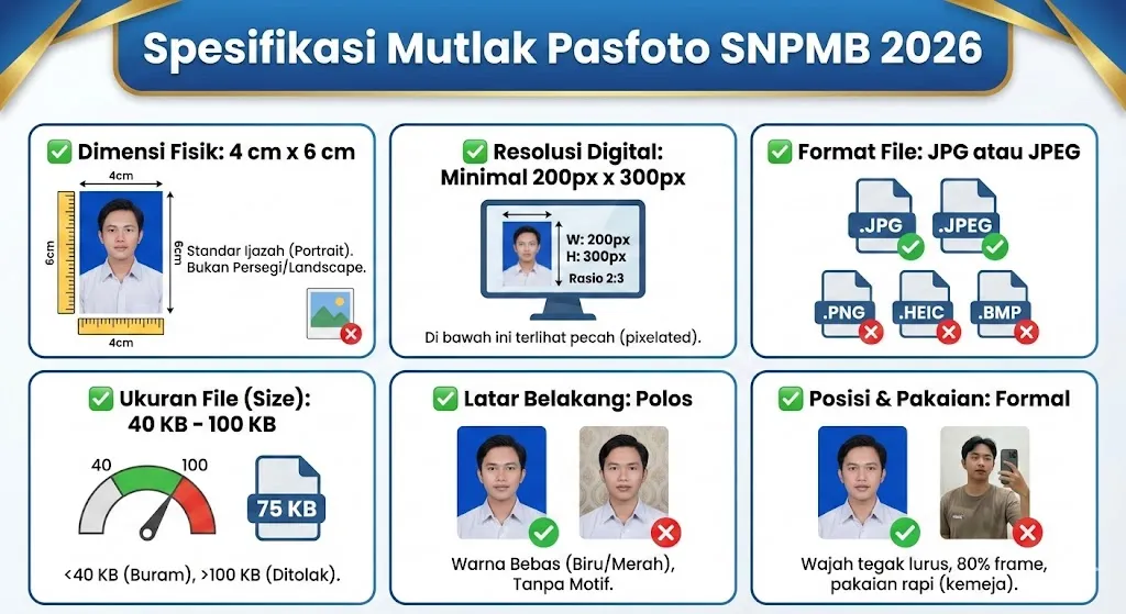 Panduan Lengkap Syarat dan Solusi Foto SNPMB 2026