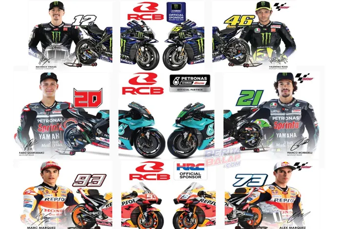 RCB Sponsori Tiga Tim Utama MotoGP 2020 di Malaysia