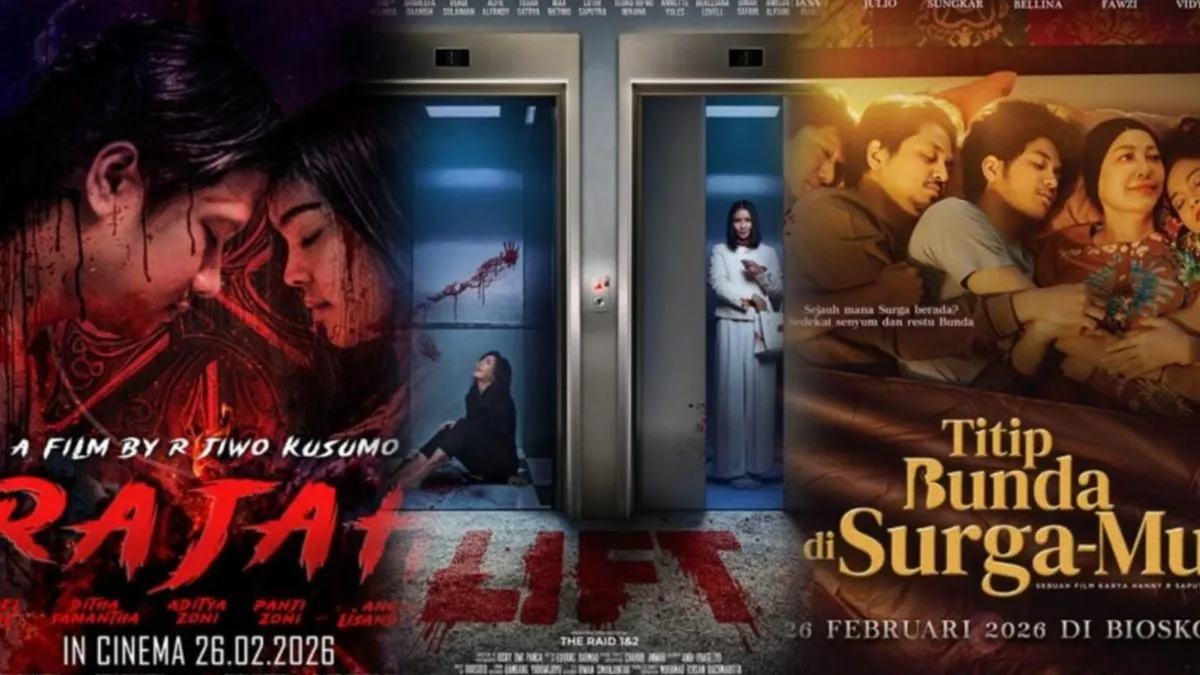 Tiga Film Lokal Serentak Tayang di Bioskop 26 Februari 2026