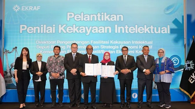 Pelantikan 64 Penilai Kekayaan Intelektual Tingkatkan Akses Pembiayaan Industri Kreatif