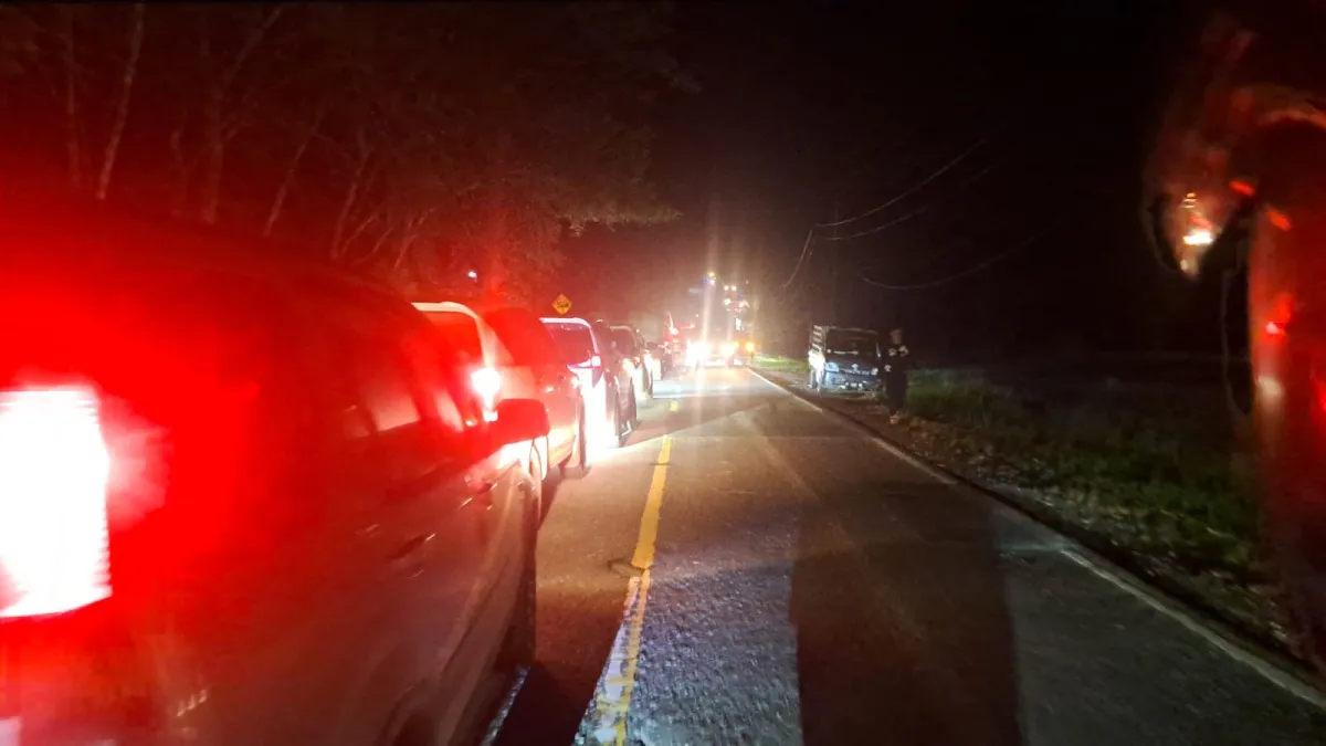 Kecelakaan Mobil di Jalan Poros Samarinda-Bontang, Arus Lalu Lintas Tersendat