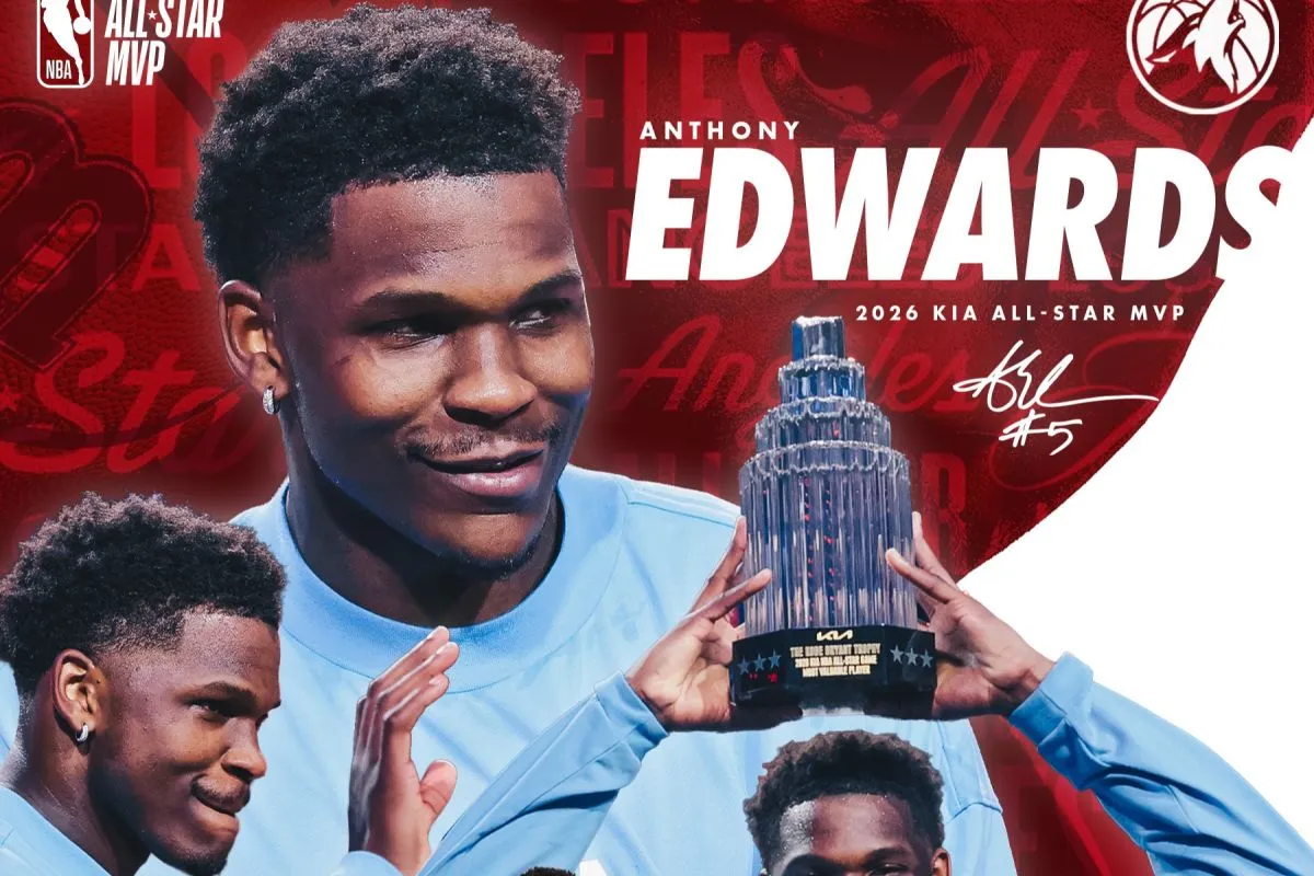 Anthony Edwards Raih MVP NBA All-Star 2026 dengan 32 Poin