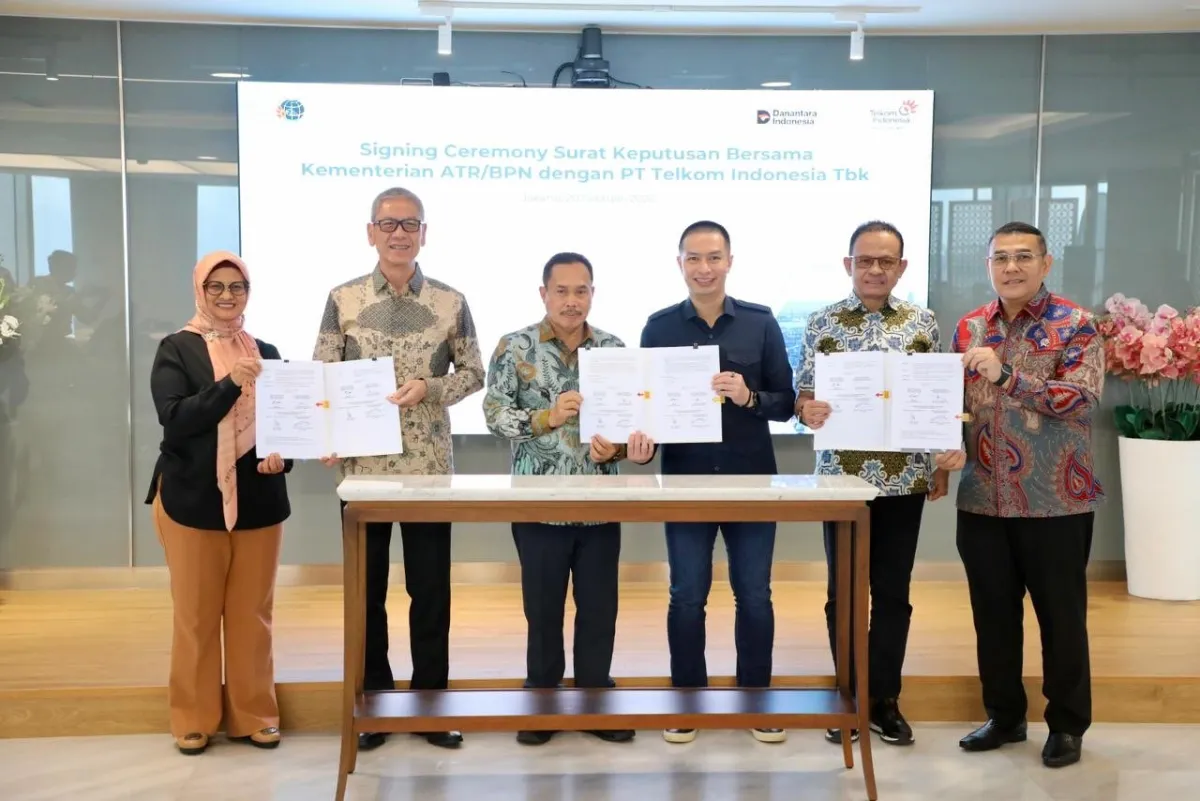 Kementerian ATR/BPN dan PT Telkom Bentuk Satgas Legalisasi Aset Tanah