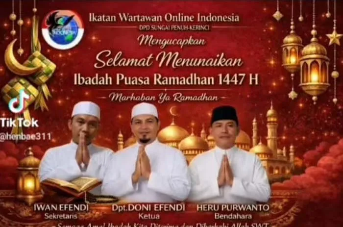 DPD IWOI Sungai Penuh–Kerinci Ucapkan Selamat Puasa Ramadan 1447 Hijriah